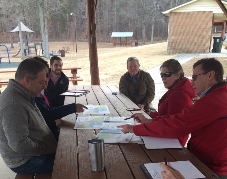 City Staff & Summit Engineering Meeting at Lake Rogers