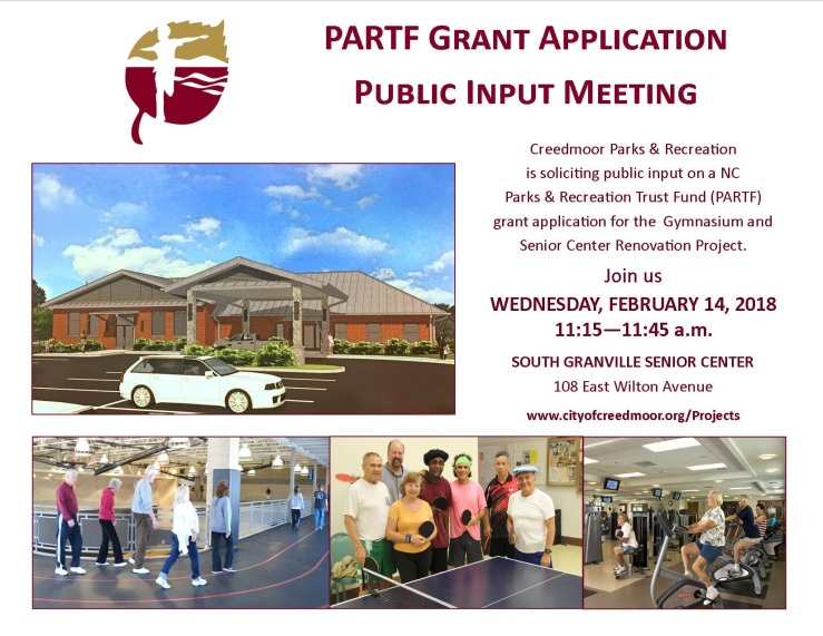 PARTF Grant Project Public Meeting (Senior Center)