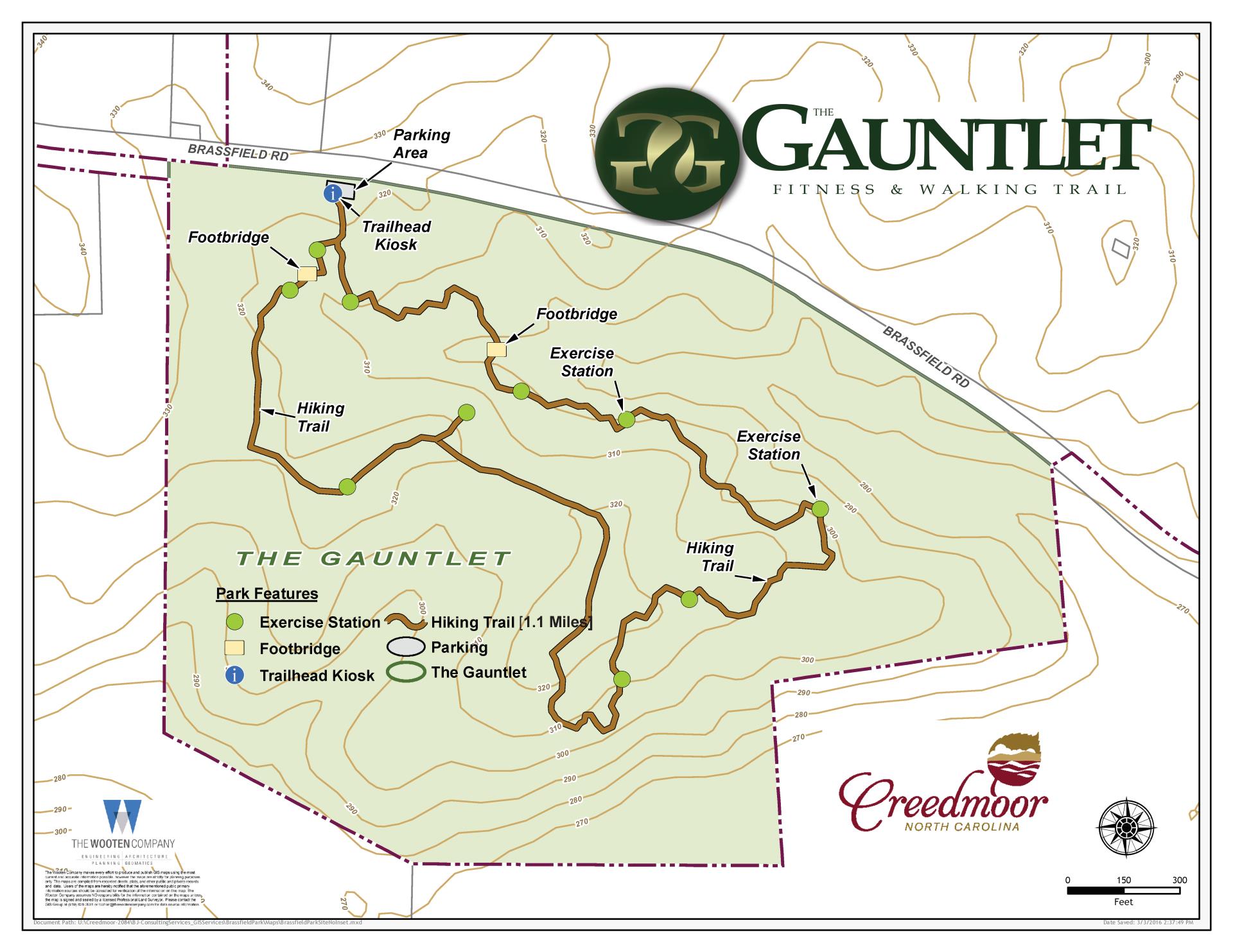 The Gauntlet Hiking Trail Map