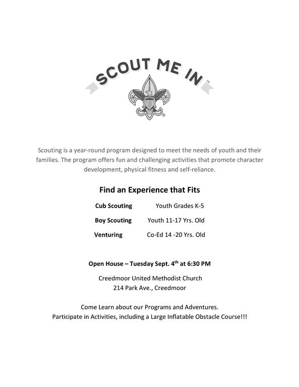 Scout Recruit Open House 2018