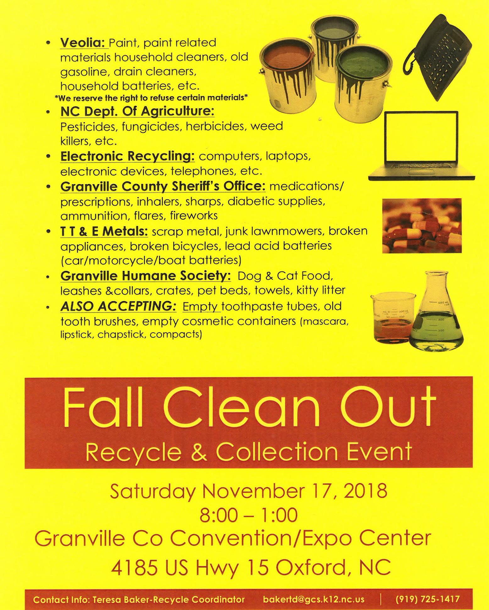 Fall Clean Out Event