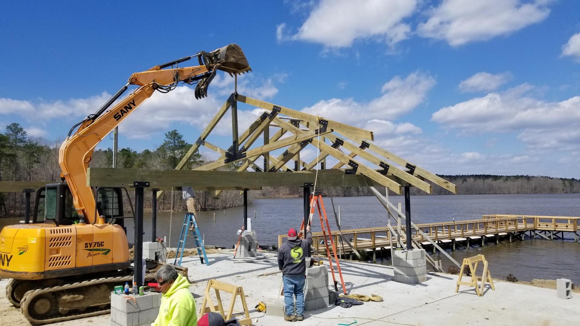 Lake Rogers Park Shelter Construction