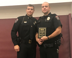 Officer Coleman & Chief King, Crime Stoppers Banquet 2019