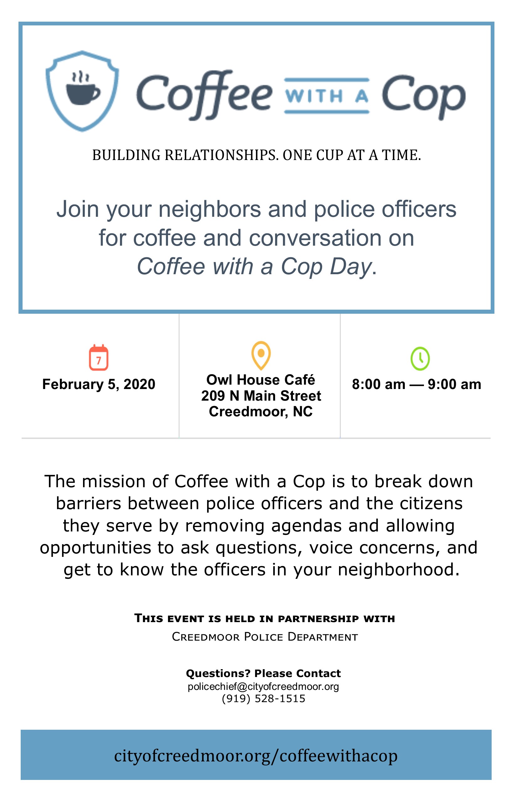 Coffee with a Cop February 5 