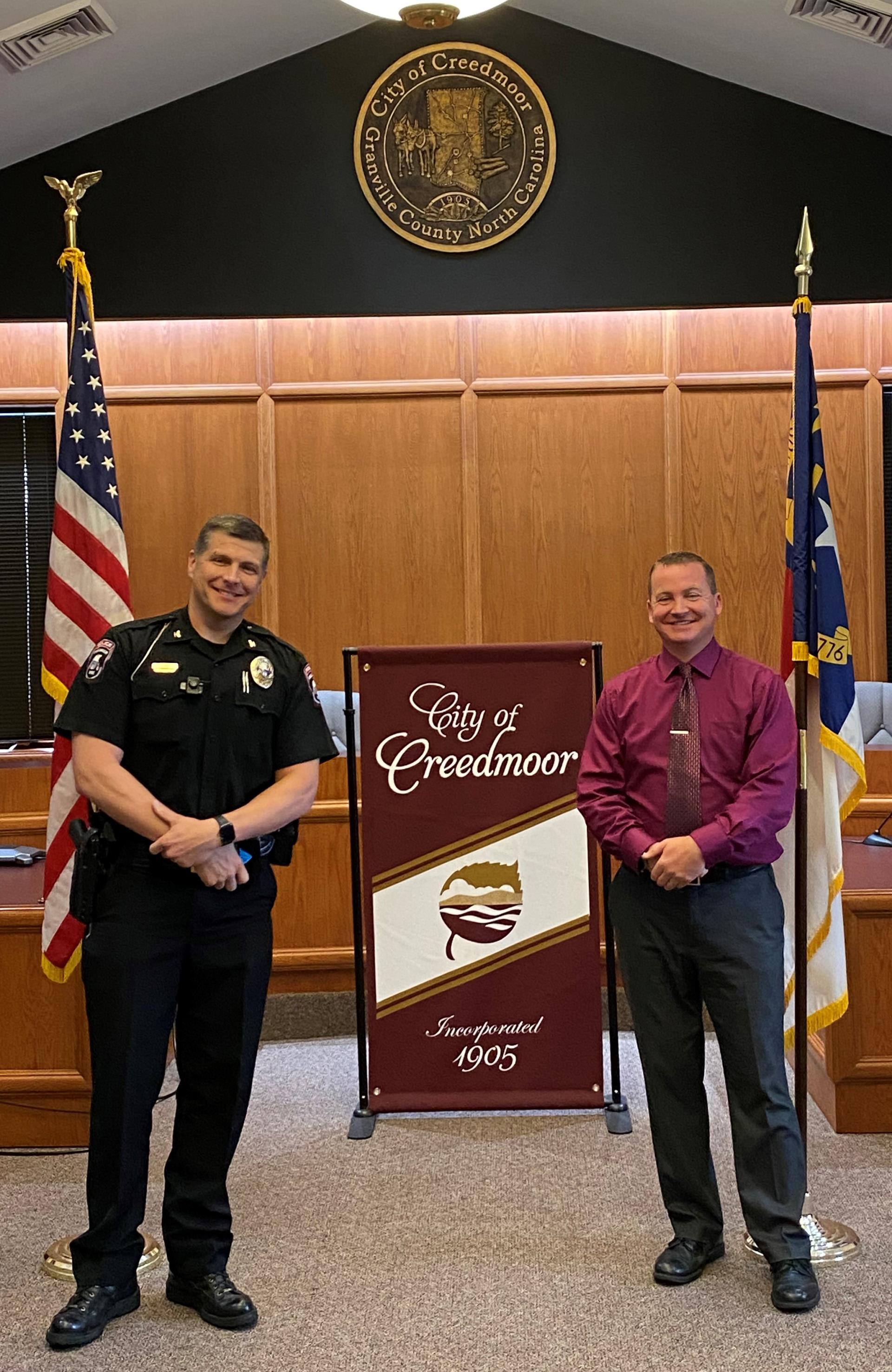 Chief King & Officer Carlson Swearing In